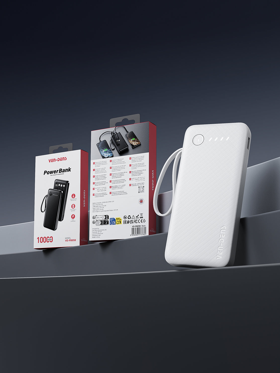 POWER BANK 10000MAH VEN- DENS VD-PB058